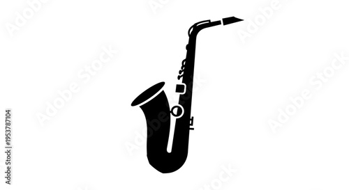 Saxophone Instrument Music Black.