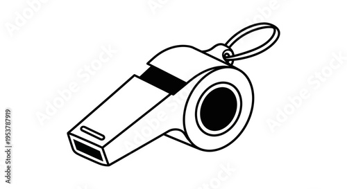 Classic Sports Whistle with Lanyard - Referee, Coach, Game Signal