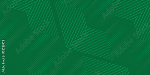 Abstract Modern Hexagon Background Green Color, Vector Illustration