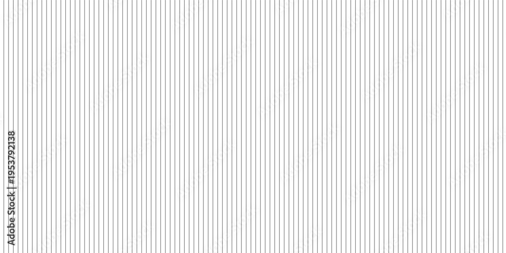 Naklejka premium Narrow black-white vertical lines. Symmetric geometric ornament. Striped seamless pattern, abstract wallpaper. Digital paper for textile print, page fill. Vector