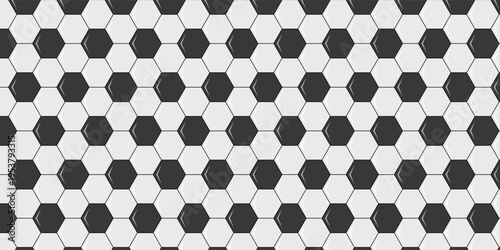 Football seamless pattern. Ball texture background. Flat style. Repeating ball pattern. Soccer ball pattern.  Vector illustration.