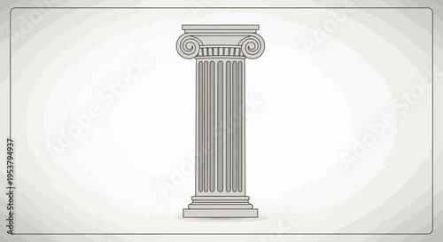 Detailed ancient Greek column structure.