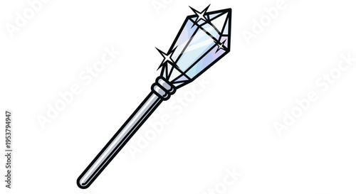 Diamond on a stick jewelry accessory.