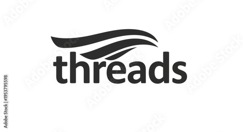 Threads App Logo - A Modern Social Media Platform Icon.
