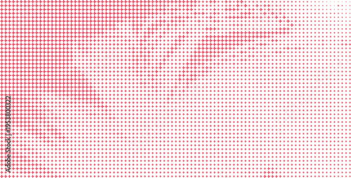 Pink Plus Sign Gradient Halftone Abstract Background, Vibrant Pink Cross Pattern Modern Gradient Texture Background