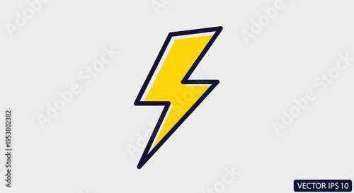 Yellow Lightning Bolt Icon Symbol. Free Download Yellow Lightning Bolt Icon Symbol. - GFXLoad