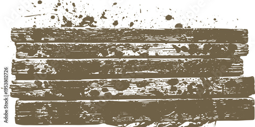 Brown wood plank grunge texture - weathered horizontal boards with stains and scratches for rustic design elements