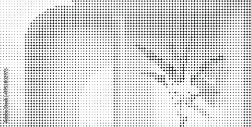 Black Plus Sign Halftone Abstract Pattern White Background, Dark Cross Halftone Design Minimal Background
