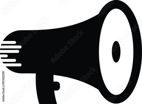 megaphone a classic communication device high-quality professional detaile