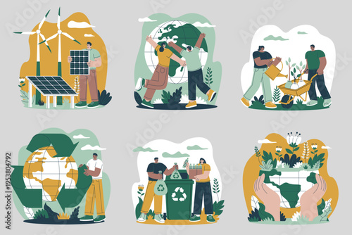 Eco Mini Compositions with Recycling and Sustainability Activities