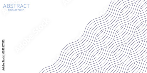 Blue water wave line pattern background. Vector illustration. Japanese style concept.