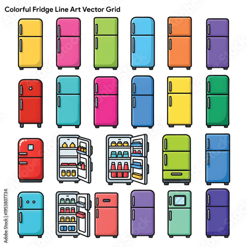Modern Fridge for Kitchen Storage, Stylish and Functional Refrigerator