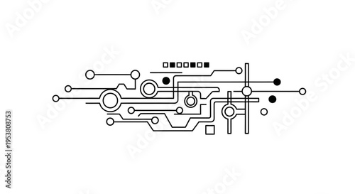 Circuit board electronic design blueprint.