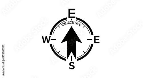 Compass Navigation Direction Indicator Symbol.