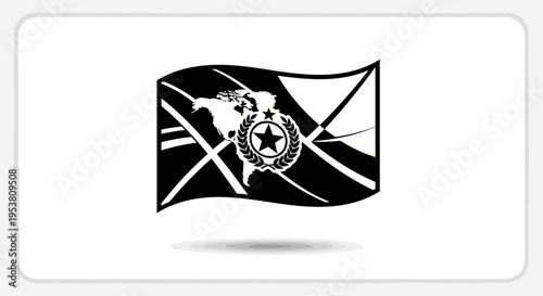 Jolly Roger Pirate Flag Design.