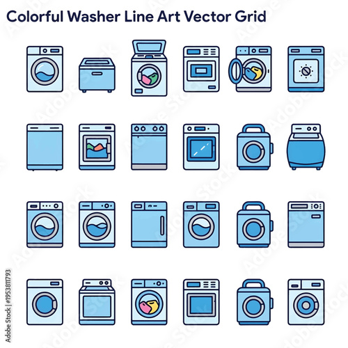 Washer Machine Appliance for Laundry Cleaning, Household Washing Equipment