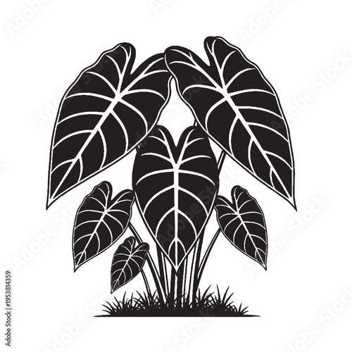 Abstract green leaf plant vector illustration with seamless floral pattern and natural decorative foliage design