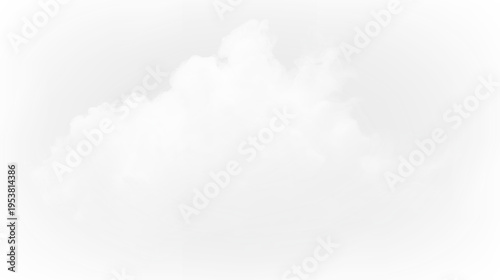 Cloud floating in the sky on a clear day with no visible background and no distinct colors present