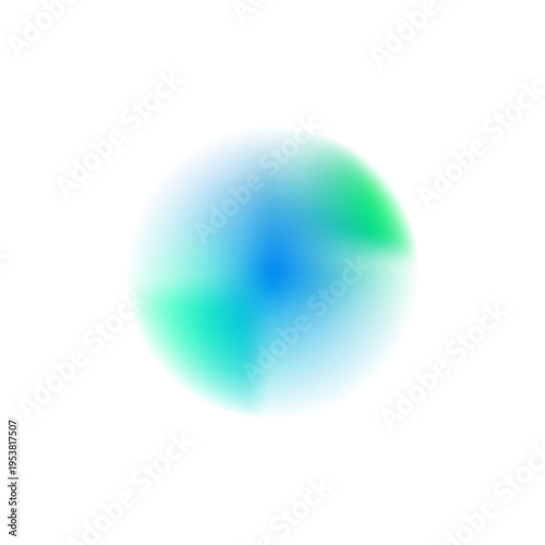 Canvas-taulu Abstract mesh gradient shape with soft transitions and glowing aura
