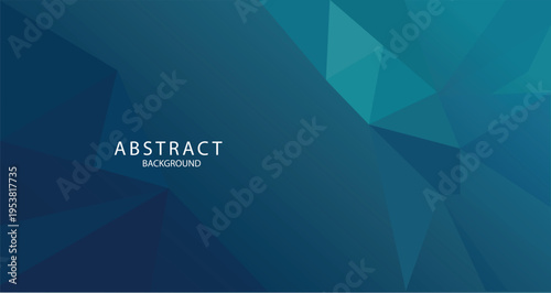 Abstract Geometric Blue Background with Polygonal Shapes and Gradient Design for Modern Digital and Print Media