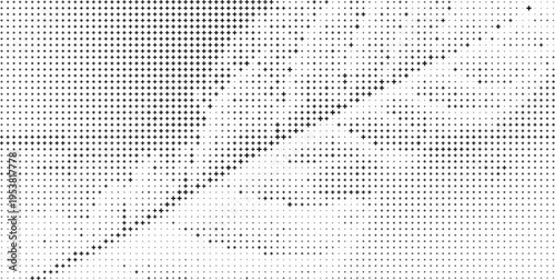 Black Plus Sign Halftone Abstract Shape White Background, Plus Symbol Halftone Pattern Modern White Background