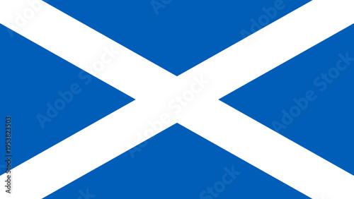 Scotland Country Flag Vector Illustration Graphic