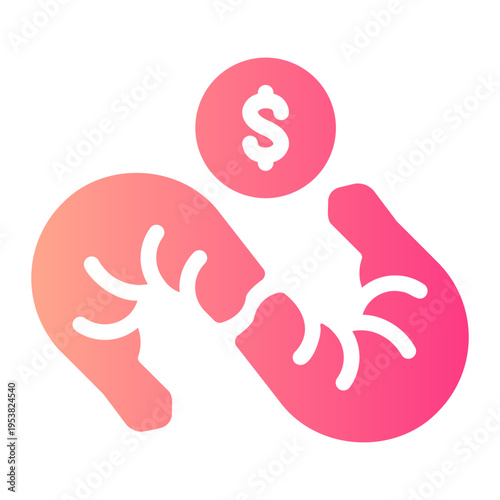 money gradient icon