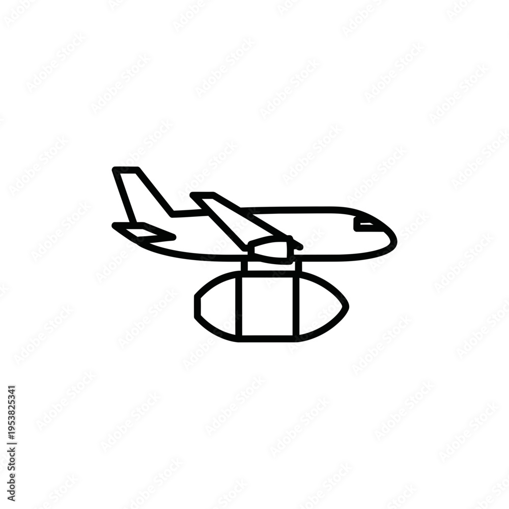 Obraz premium Air Freight Icon