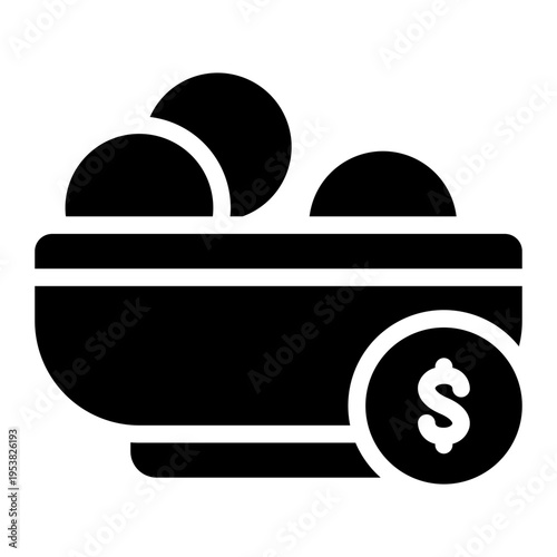 money glyph icon