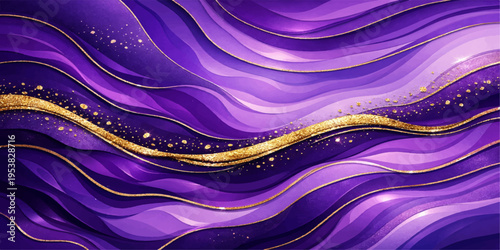 Abstract blue wave background with flowing lines and smooth artistic design