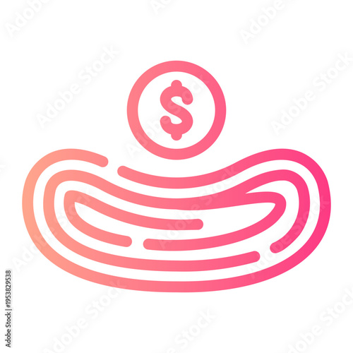 money gradient icon