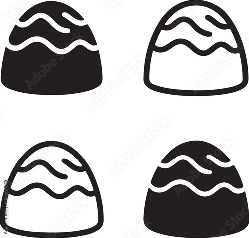 Isolated Chocolate Treat Icon Design, chocolate treat icon, chocolate treat, sweet treat, cocoa dessert, snack sweet, tasty chocolate, dessert icon, food sweet