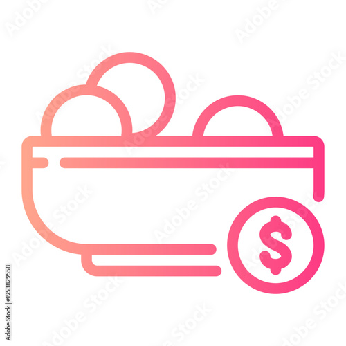 money gradient icon