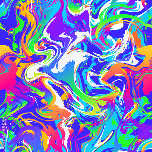 Acid Color Explosion. Seamless pattern