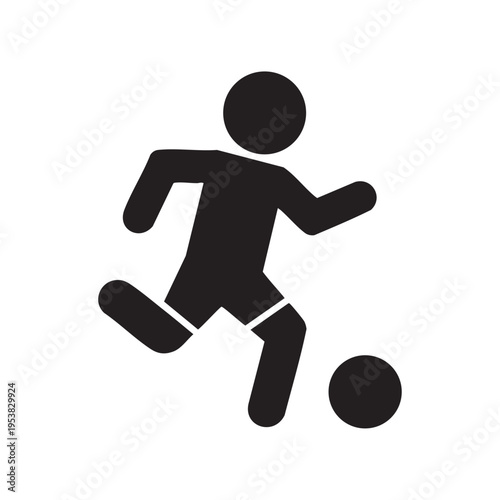 A person kicks a soccer ball in motion on a field during a game with a ball.