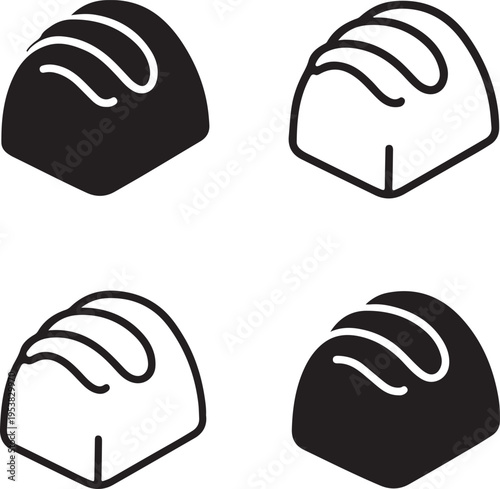 Isolated Gourmet Chocolate Icon Design, gourmet chocolate icon, gourmet sweet, premium cocoa, luxury dessert, fine chocolate, artisan chocolate, food icon, sweet luxury
