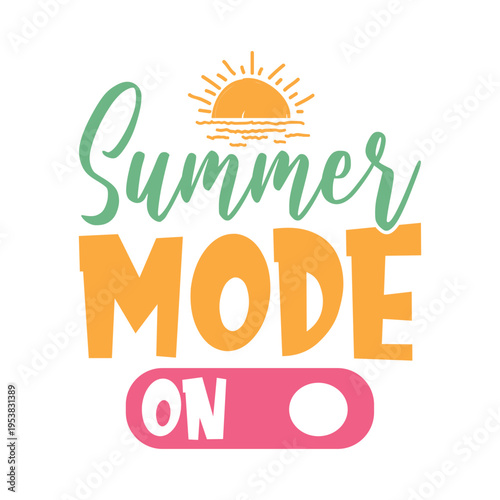 Summer Mode On Svg