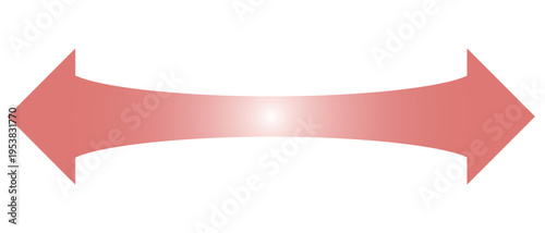 左右への広がりを表す赤いグラデーションの矢印