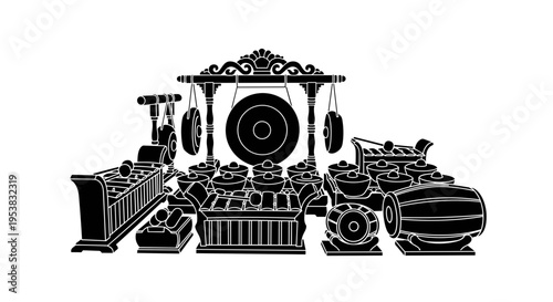 Vintage clock and watch parts.