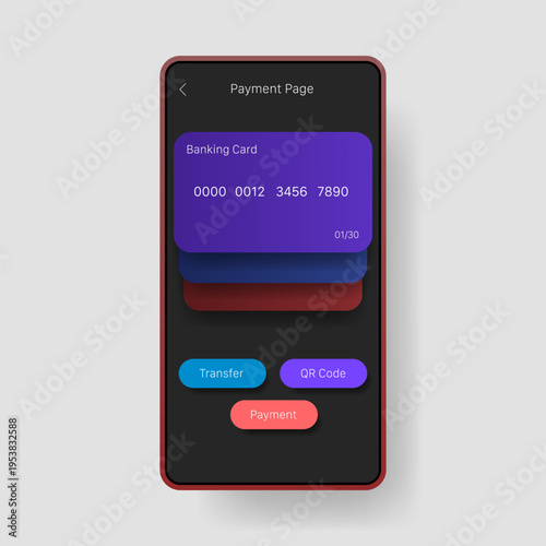 Mobile Banking Payment Interface E Wallet App UI Design