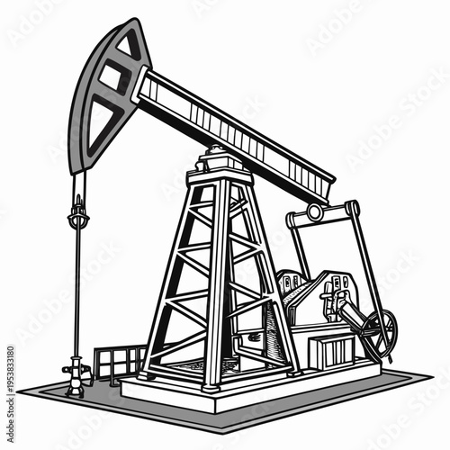 Oil pump jack equipment oil rig drilling petroleum