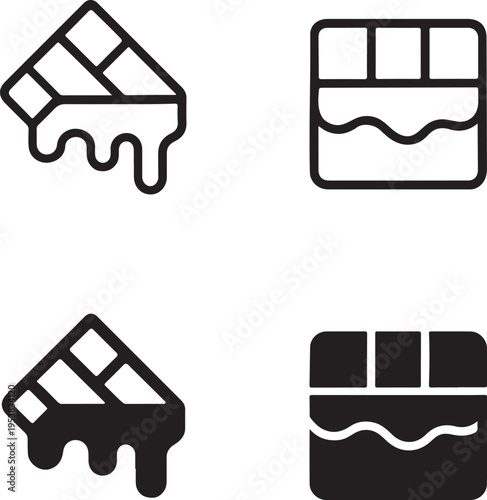 Isolated Sweet Chocolate Dessert Icon, sweet chocolate dessert, dessert icon, sweet food, cocoa dessert, bakery dessert, sugary treat, chocolate sweet, tasty dessert, food icon