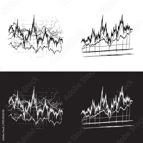 War Economy Crack Impact Explosion Overlay PNG Black White Hand Drawn Sketch Transparent Background