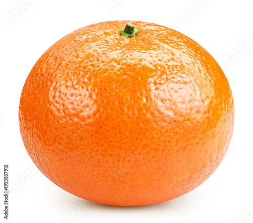 Ripe tangerine fruit isolated on a transparent background. Tangerines fruits with PNG
