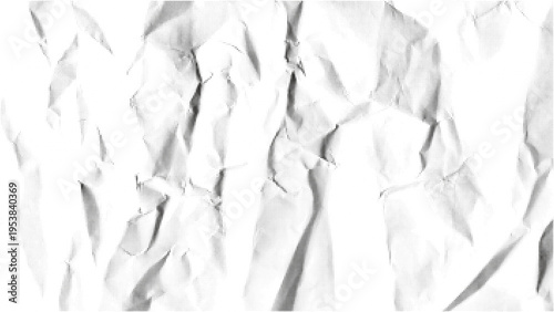 Valokuva Abstract crumpled paper halftone texture monochrome background