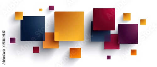 Colorful abstract squares background vibrant abstract background featuring a dynamic arrangement of colorful squares in a format