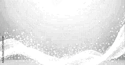 Abstract Halftone Gradient Corner Pattern Background Vector