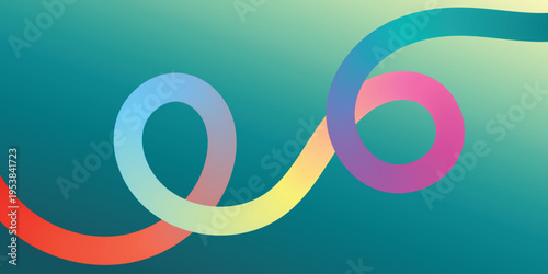 Dynamic gradient curved line Background for tech