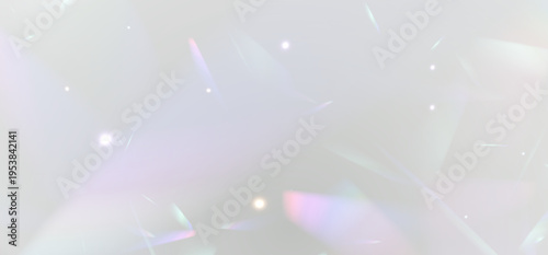 Vibrant rainbow light overlay with sparkling starbursts, glowing prism rays and glossy abstract design