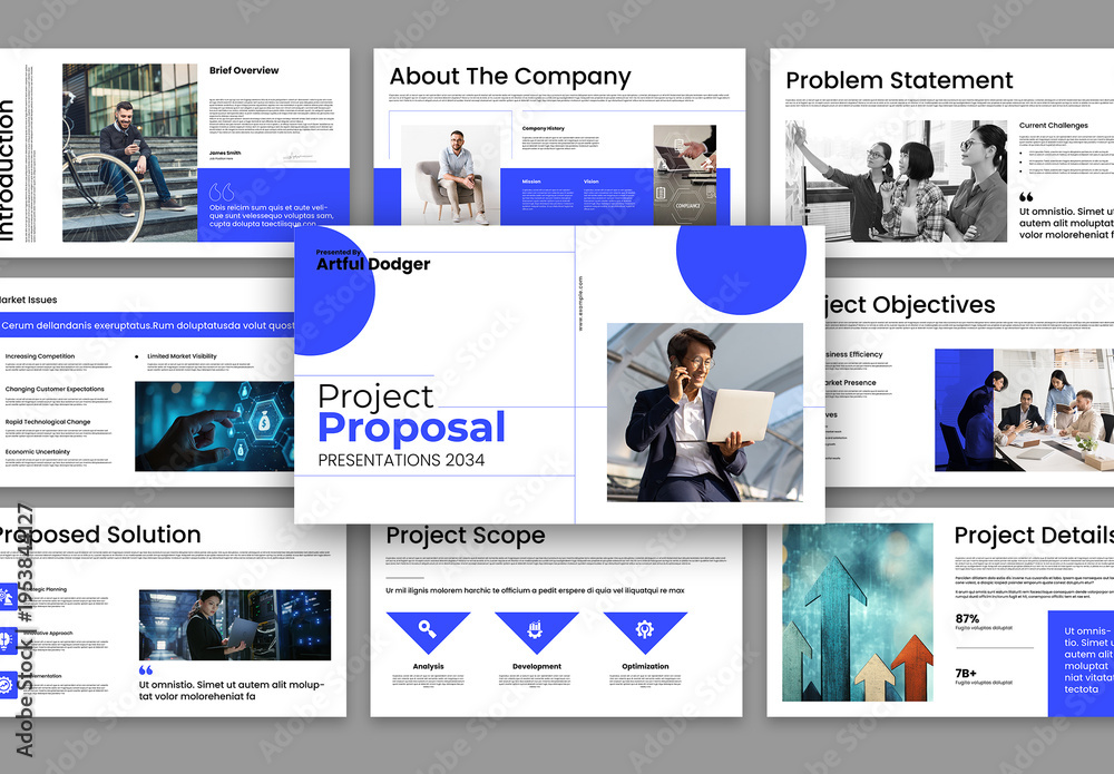 Presentation Template Layout Stock Template | Adobe Stock